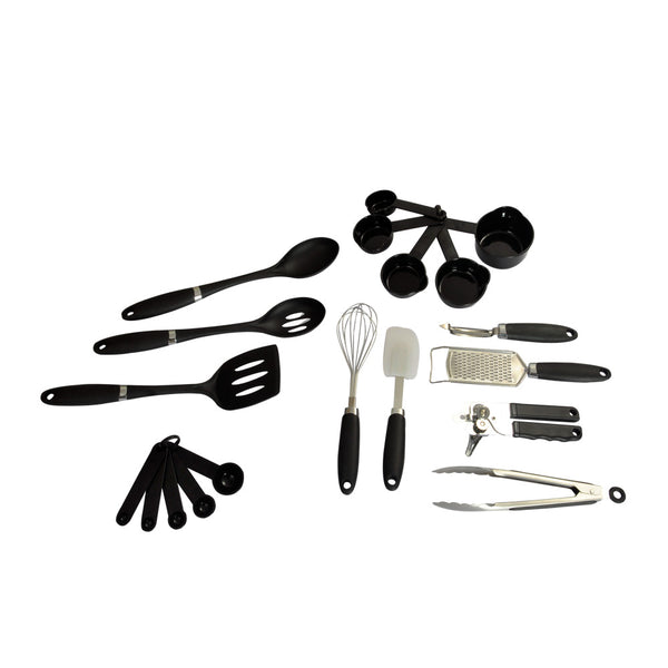 Farberware Colorworks Black Kitchen Utensils Caddy Set, 20 Piece – BrickSeek