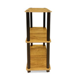 Kawachi 3 tier Multipurpose Shelf Wooden Bookshelf Storage Cabinet Home Kitchen Office Storage Display Organizer Beige