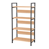 Kawachi 4 Tier Bookshelf Wooden Open Shelf Bookcase Standing Unit Shelves with Display Rack for Living Room, Bedroom and Home Office Beige