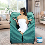 Kawachi Portable Steam Sauna Bath for Health and Beauty Spa at Home Peacock Green