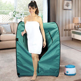 Kawachi Portable Steam Sauna Bath for Health and Beauty Spa at Home Peacock Green