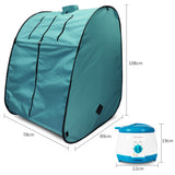 Kawachi Portable Steam Sauna Bath for Health and Beauty Spa at Home Peacock Green