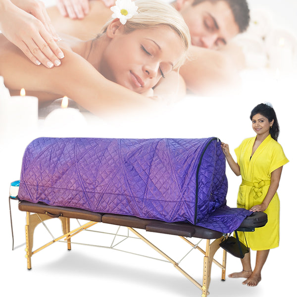 Kawachi Folding Massage Table Cum Folding Steam Bath Chamber for Panchakarma Clinics and Home Care Treatment