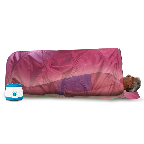 Kawachi Portable Steam Sauna Bath with Sleeping Posture to treat Old Aged / Paralytic Patients / Disable in Ayurvedic Panchkarma Therapy I68-Pink