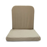 KAWACHI RIGHT ANGLE BACK SUPPORT PORTABLE RELAXING FOLDING YOGA MEDITATION FLOOR CHAIR I83-BEIGE