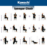 Kawachi Meditation Iyengar Yoga Backless Chair for Yoga I95