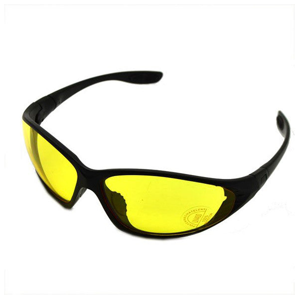Kawachi Yellow Night Vision Sports Sunglasses Baseball Running