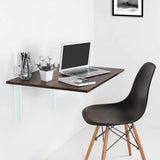 Kawachi invisible Foldable wall mounted Study Desk, foldable computer/Laptop/Office/kitchen Table SP5-brown