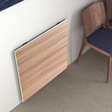 Kawachi Fold Down 3 Seater Wall Mounted Folding Breakfast Dining Table Perfect Addition to Kitchen & Dining Room Beige
