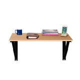Kawachi Laptop Folding Shelf/Study Table/Work Table/Laptop Table, Folding Shelf Wall Mounted, Collapsible Shelf Bracket Table  KW55-Beige
