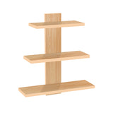 Kawachi Engineered MDF Wood Wall shelf Home Decor Items For Living Room Display Rack Storage Shelves Beige
