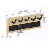 Kawachi Wall Mounted Home Décor 5 Key Hooks Rail Key Chain Holder Wall Hooks