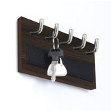 Kawachi Wall Mounted Home Décor 5 Key Hooks Rail Key Chain Holder Wall Hooks