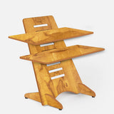 Wooden Standing Desk Riser Height Adjustable Laptop Stand KW77-Beige