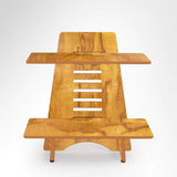 Wooden Standing Desk Riser Height Adjustable Laptop Stand KW77-Beige