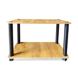 Kawachi Bedside Table Sofa Side End Table Kitchen Stand Book Shelf Display Rack Beige