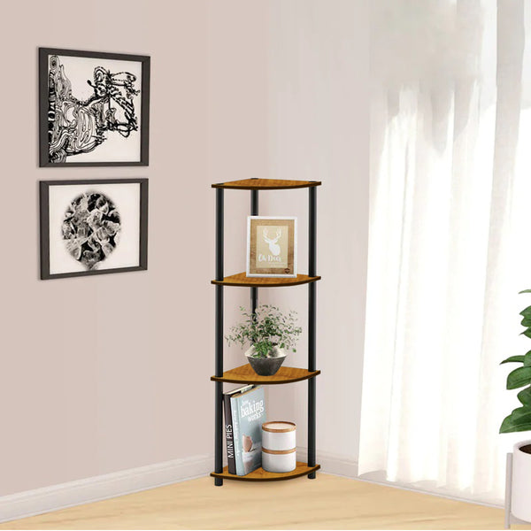 Dropship YSSOA 4 Tier Corner Display Rack Multipurpose Metal Shelving Unit,  Bookcase Storage Rack Plant Stand For Living Room, Home Office, Kitchen,  Small Space, 1-Pack, Black to Sell Online at a Lower