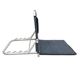 Kawachi Folding Angle Adjustable Backrest Hospital Patients Bed Chair Back Support Useful for Floor, Beach, Reading, Meditation, Disability Chair KW87-Gray