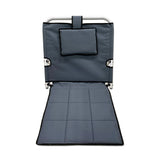 Kawachi Folding Angle Adjustable Backrest Hospital Patients Bed Chair Back Support Useful for Floor, Beach, Reading, Meditation, Disability Chair KW87-Gray