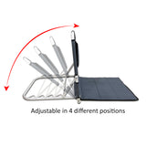 Kawachi Folding Angle Adjustable Backrest Hospital Patients Bed Chair Back Support Useful for Floor, Beach, Reading, Meditation, Disability Chair KW87-Gray