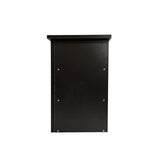 Kawachi Sofa Side End Bedside Table Nightstand with 4 Storage Shelf KW93 - Wenge Black