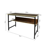 Kawachi Laptop Table Computer Desk for Writing Study for Home & Office Use Brown-KW46