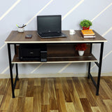 Kawachi Laptop Table Computer Desk for Writing Study for Home & Office Use Brown-KW46