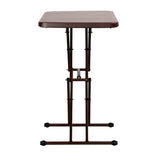 Kawachi Height Adjustable Folding Portable Multipurpose Coffee, Laptop Study Table Desk Brown - M33