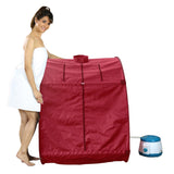 Kawachi Foldable Steam Sauna Bath with Single Layer Heat Resistant Cabin for Beauty Spa