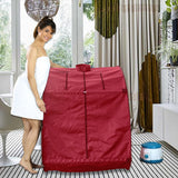 Kawachi Foldable Steam Sauna Bath with Single Layer Heat Resistant Cabin for Beauty Spa