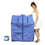 Kawachi Portable Steam Sauna Bath for Health and Beauty Spa at Home Light Violet