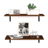 Kawachi Wall Decor Mounted Floating Shelves, Display Ledge, Storage Rack 65*21 cm for Room, Kitchen and Office Set of 2