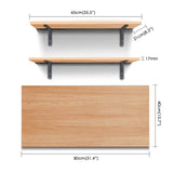 Kawachi Folding Wall Mount Laptop Study Table Desk Adjustable Floating Display 2 Shelf Stand Rack for Living Room Office with Two Shelves Beige