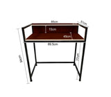 Kawachi Work From Home Computer Laptop Study Table Workstation Desk KW36-Brown