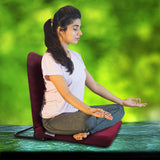Kawachi Right Angle Back Support Portable Relaxing Folding Yoga Meditation Floor Chair