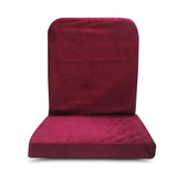 KAWACHI RIGHT ANGLE BACK SUPPORT RELAXING FOLDING YOGA MEDITATION FLOOR CHAIR MAROON I115-V-Maroon