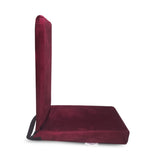 KAWACHI RIGHT ANGLE BACK SUPPORT RELAXING FOLDING YOGA MEDITATION FLOOR CHAIR MAROON I115-V-Maroon
