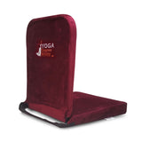 KAWACHI RIGHT ANGLE BACK SUPPORT RELAXING FOLDING YOGA MEDITATION FLOOR CHAIR MAROON I115-V-Maroon