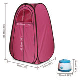 Kawachi Portable Steam Sauna Bath for Home Full Body Personal Sauna at Home Spa with 1.5L 750W Steam Generator, 60 Minute Timer Pink