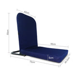 Kawachi Right Angle Back Support Portable Relaxing Folding Yoga Meditation Floor Chair with Eco-Friendly Yoga Mat