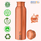 Bharu Plain Copper Bottle 950 ml- Pack of 4