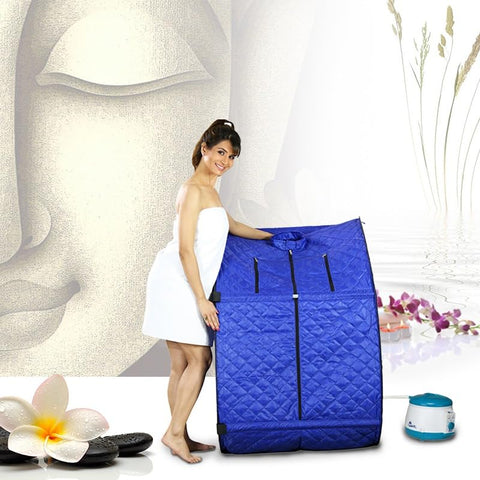 Kawachi Portable Ozone Steam Therapy Ozone Sauna Bath for Health and Beauty Spa at Home (Ozone Sauna Blue)