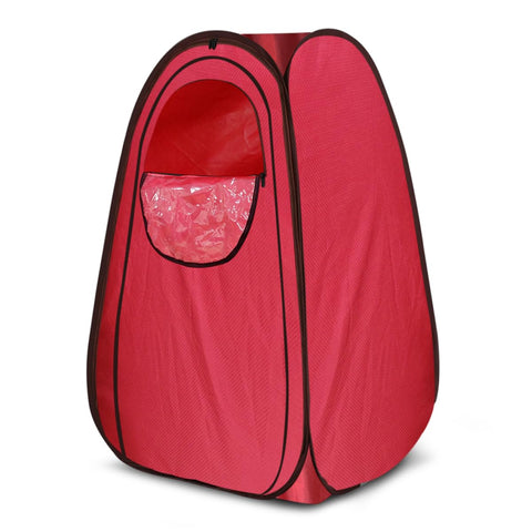 Kawachi Portable Steam Cabin for Steam Sauna Therapy for Slimming and Beauty (Steam Generator not provided) (i88-Reddish Maroon)