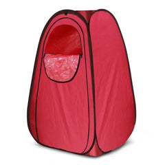 Kawachi Portable Steam Cabin for Steam Sauna Therapy for Slimming and Beauty (Steam Generator not provided) (i88-Reddish Maroon)