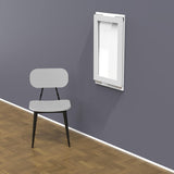 Kawachi Woodit Wall Mounted Collapsible Folding Dining Table & Wall Mount Laptop Study Table - Utility Table (KW140-White,75CM x 45CM)