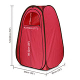 Kawachi Portable Steam Cabin for Steam Sauna Therapy for Slimming and Beauty (Steam Generator not provided) (i88-Reddish Maroon)