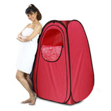 Kawachi Portable Steam Cabin for Steam Sauna Therapy for Slimming and Beauty (Steam Generator not provided) (i88-Reddish Maroon)