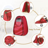 Kawachi Portable Steam Cabin for Steam Sauna Therapy for Slimming and Beauty (Steam Generator not provided) (i88-Reddish Maroon)