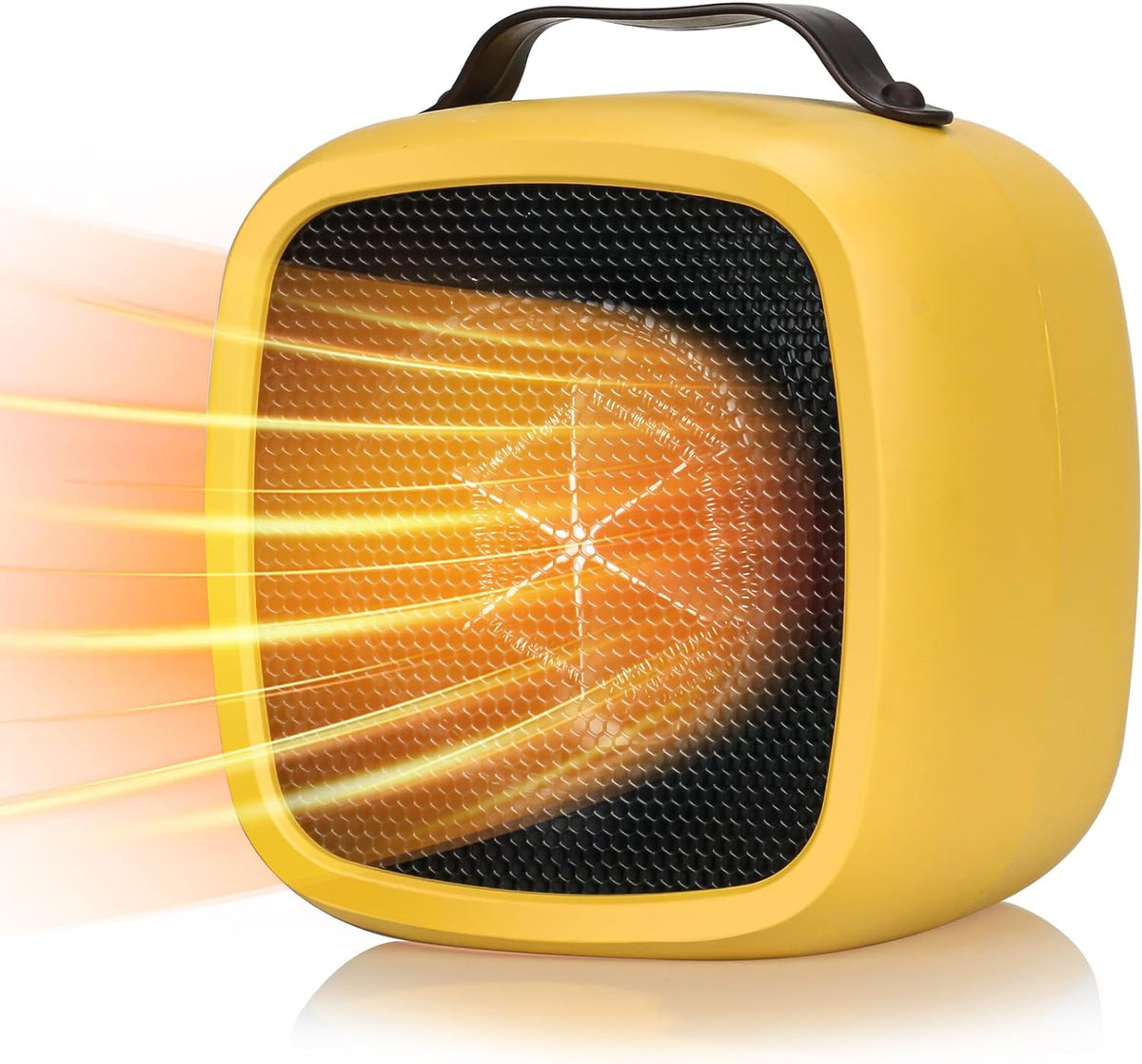 Kawachi Desktop Mini Space Heater for Indoor, Quiet Small Fan Heater with  Safe Handle, Personal Handy Electric Heater for Home- KAWY-8-Pink