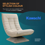 Kawachi Folding Swivel Nirvana Moon Chair Leisure Lounge Sofa 360 Degree Rotation Adjustable Recliner Bedroom Chair-KAWY-4